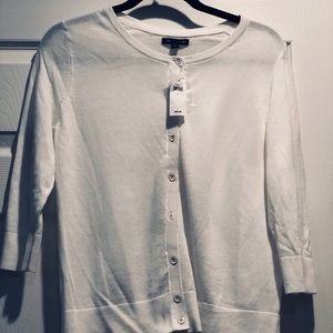 Gap 3/4 sleeve cardigan, white. New with tags!!